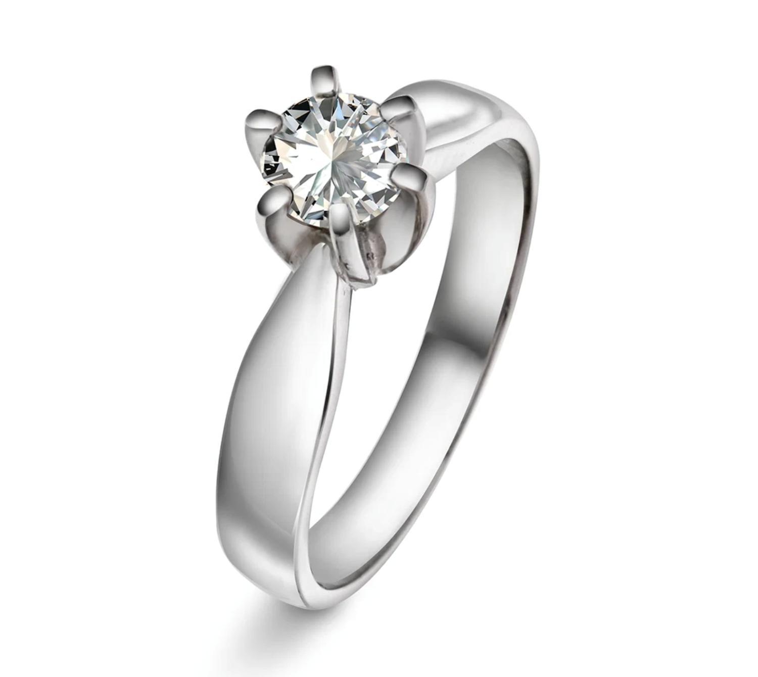 Superstar ring i gull m/dia 0,50 ct TWSI