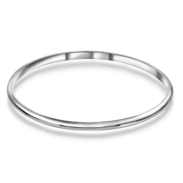 Armring i sølv   - D:65 mm B:4 mm