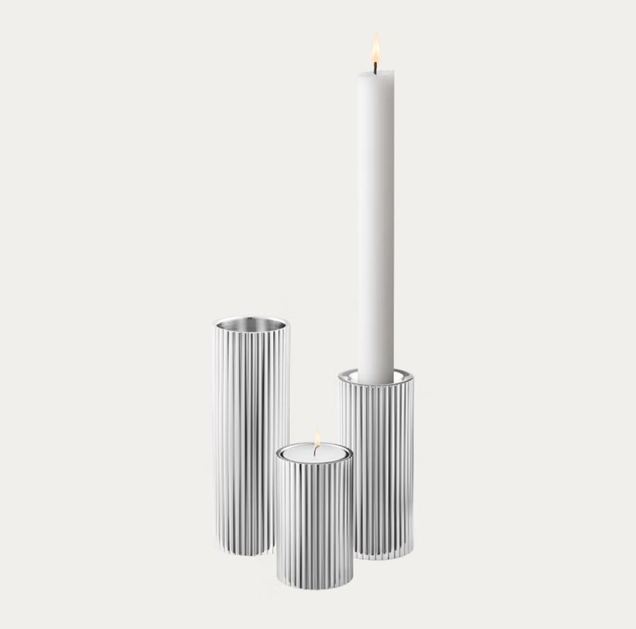 BERNADOTTE TEALIGHT & CANDLEHOLDER SS S/M/L, 3 PCS
