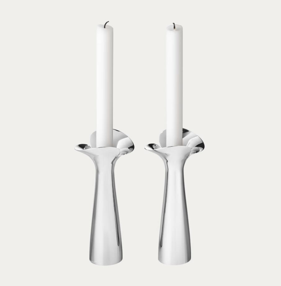 BLOOM BOTANICA CANDLEHOLDER STAINLESS STEEL 2 PCS