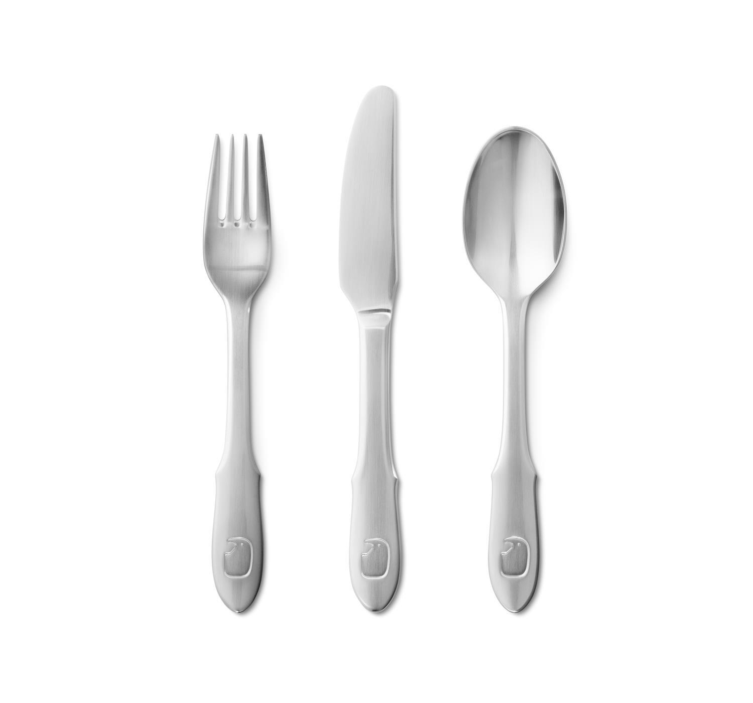 ELEPHANT CHILD CUTLERY SET STAINLESS STEEL 3 PCS