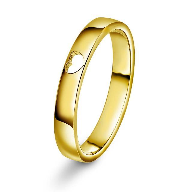Hjerteglimt ring i sølv