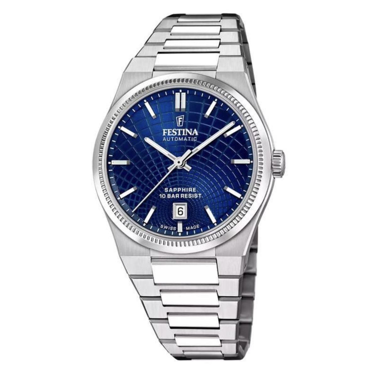 Festina hr.lenke mørkeblå skive
