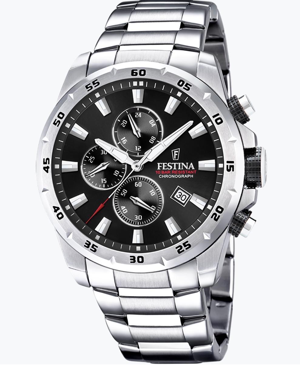 festina 100m chrono lenke sort skive